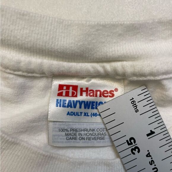 VINTAGE Marsha For Marshalls Graphic T-shirt Men XL White 90s Single Stitch - Picture 9 of 10